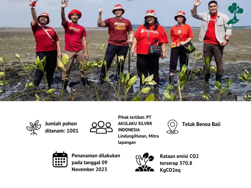 Penanaman mangrove Akulaku di Teluk Benoa Bali