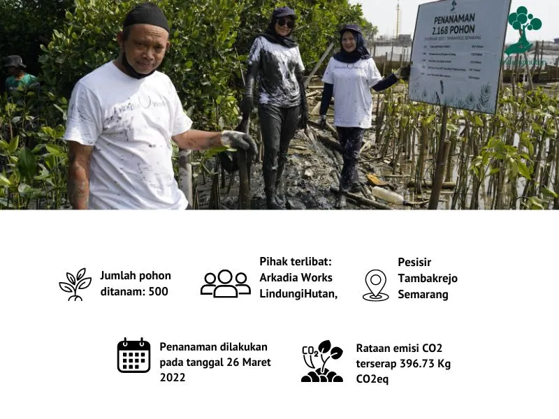 Penanaman mangrove Arkadia Works